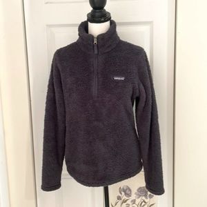 Patagonia Los Gatos 1/4 Zip Fleece Pullover Jacket in Smolder Blue